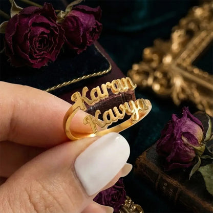 Beautifull Couple Name Ring