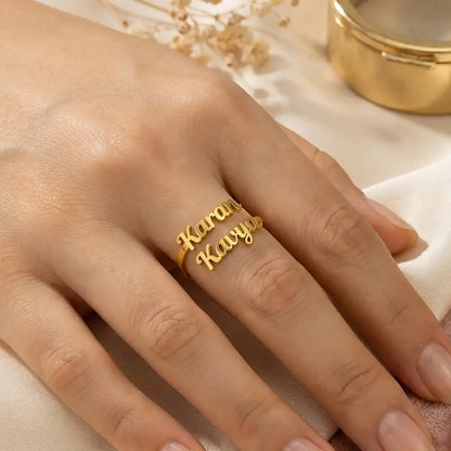 Beautifull Couple Name Ring
