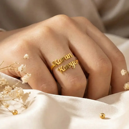 Beautifull Couple Name Ring