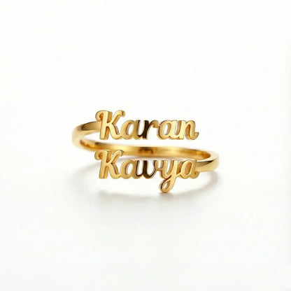 Beautifull Couple Name Ring
