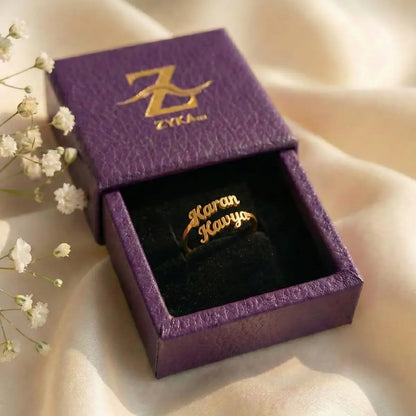 Beautifull Couple Name Ring